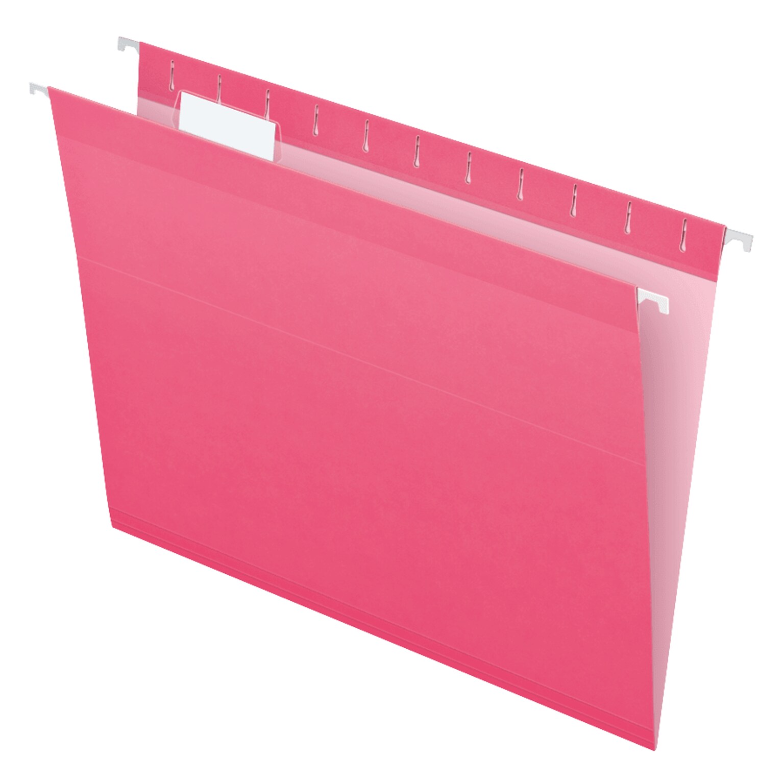 Pendaflex Reinforced Hanging File Folders, 1/5 Tab, Letter Size, Pink, 25/Box (04152 1/5 PIN)