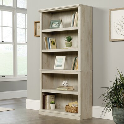 Sauder Select 70H 5-Shelf Bookcase, Chalked Chestnut (423033)