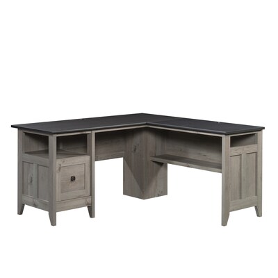 Sauder August Hill 59W L-Shaped Home Office Desk, Mystic Oak (430757)