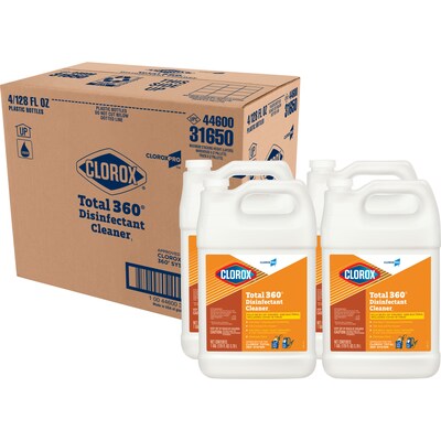 CloroxPro Clorox Total 360 Disinfectant Cleaner, 128 oz., 4/Carton (31650)