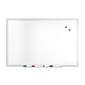 TRU RED™ Magnetic Steel Dry Erase Board, Satin Frame, 3' x 2' (TR61169)