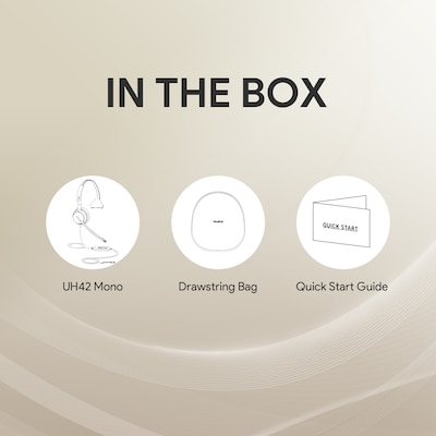 Yealink UH42 USB Wired Noise Cancelling USB-C/A Mono Computer Headset for Business Office, UC Certified