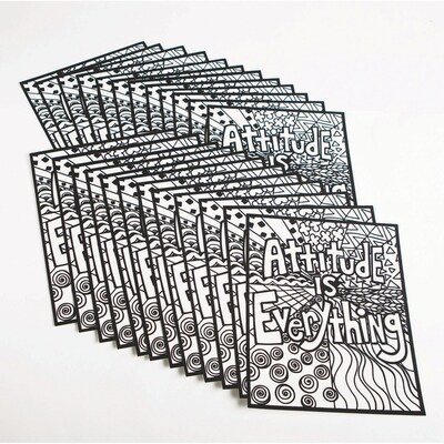 S&S Attitude Is Everything Velvet Art Posters, 24/Pack (PS1439)