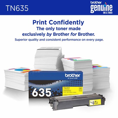 Brother TN635 Standard Yield Yellow Toner Cartridge (TN635Y)