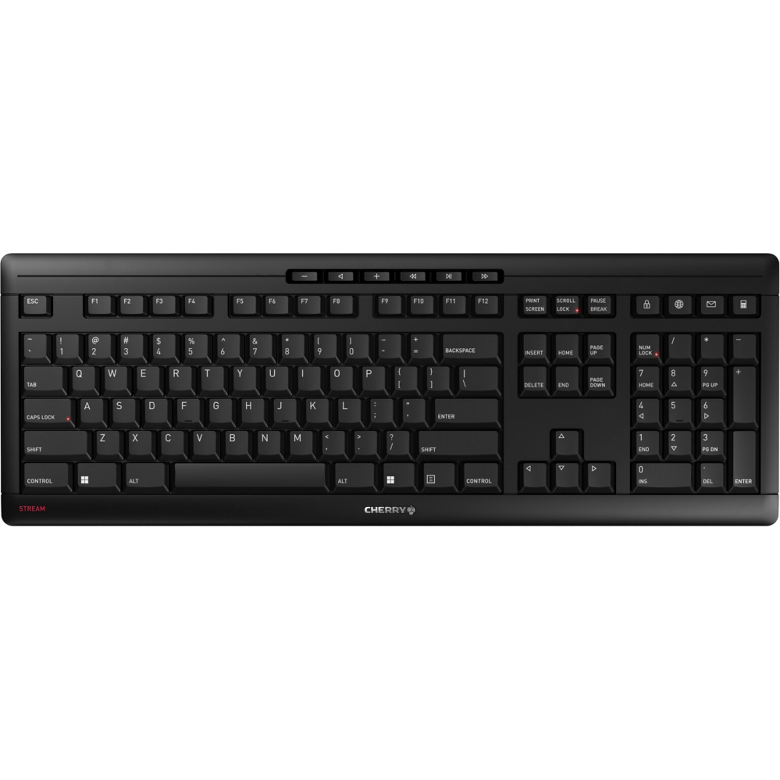Cherry Stream Wireless Keyboard, Black (JK-8550US-2)