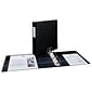 Avery 2" 3-Ring Non-View Binders, D-Ring, Black (08502)