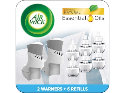 Air Wick Scented Oil Air Freshener Starter Kit, Snuggle Fresh Linen - 1 count