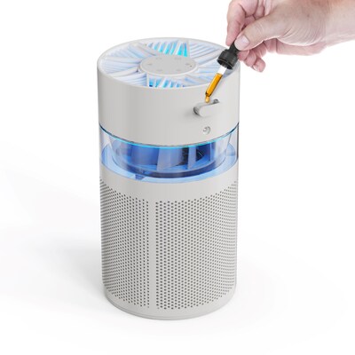 Crane True HEPA Tabletop Air Purifier, 200 sq. ft., White (EE-5076)