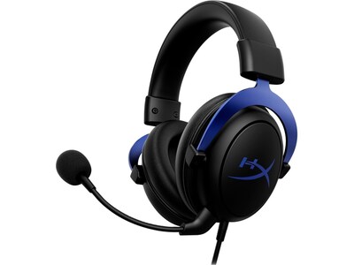 HyperX HyperX Cloud 3.5mm Noise Canceling Stereo Gaming Headset, Black/Blue (A3RL9AA)