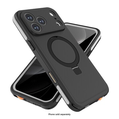 SaharaCase Oasis Series MagSafe Rugged Case for iPhone 17 Pro Max, Shock Absorbing, Scorpion Black (CP00993)