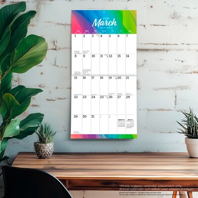 2026 BrownTrout Big & Bright Large Print 12" x 12" Monthly Wall Calendar (9798330702459)