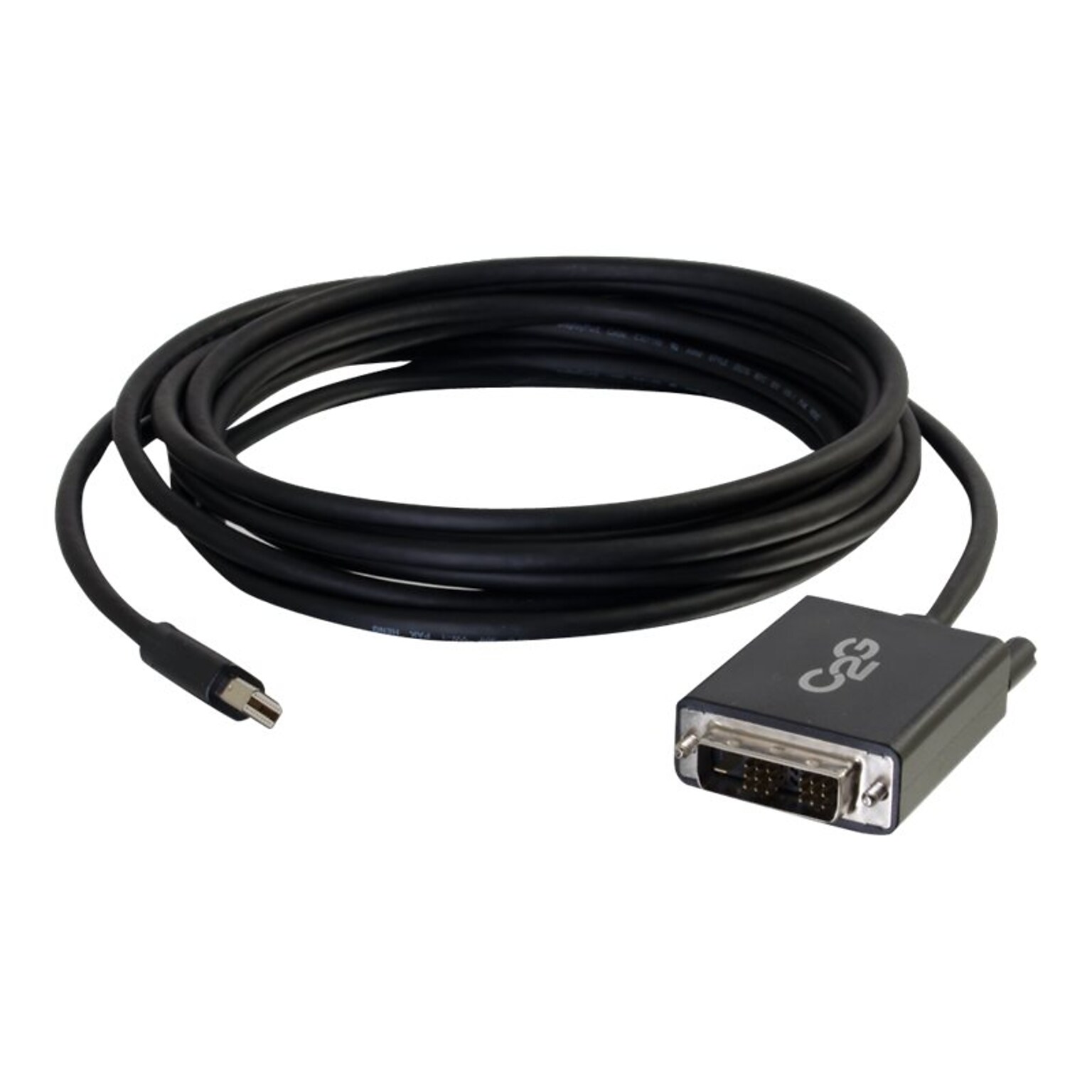 C2G 6 Mini DisplayPort to DVI Audio/Video Monitor Cable, Black (54335)