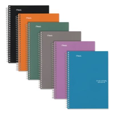 Five Star 2-Subject Notebook, 9.5 x 6, College Ruled, 80 Sheets, Assorted Colors (MEA840029)