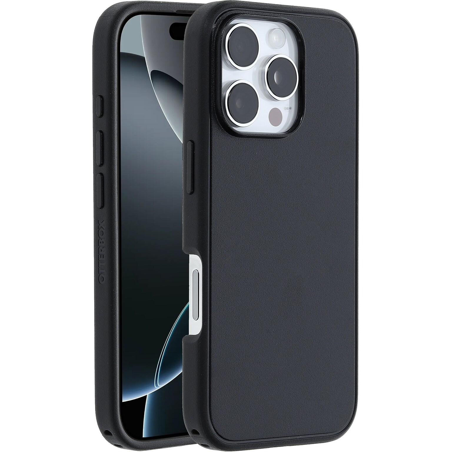 OtterBox Symmetry Series MagSafe Phone Case for iPhone 16 Pro, Shock Absorbing, Black (77-99691)