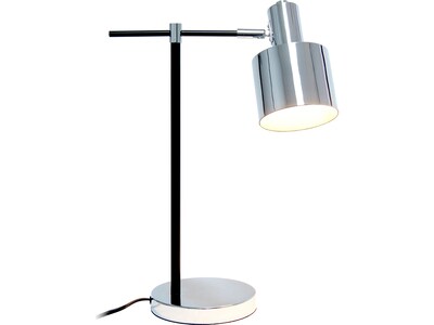 Lalia Home Studio Loft Table Lamp, Chrome/Black (LHT-4001-CH)