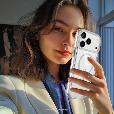 SaharaCase Venture Series Kickstand MagSafe Phone Case for iPhone 17 Pro Max, Shock Absorbing, Clear (CP01008)