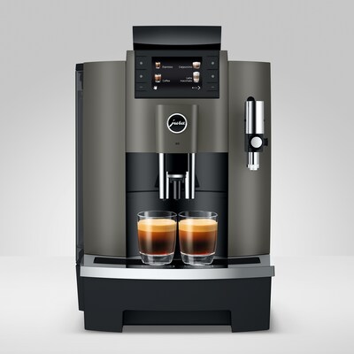 JURA W8 2-Cups Coffee & Espresso Machine Combination, Dark Inox (15650)