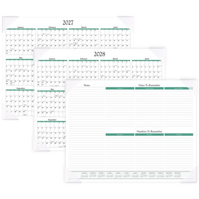 2027 AT-A-GLANCE Panoramic Landscape 21.75" x 17" Monthly Desk Pad Calendar (89802-27)