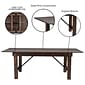 Flash Furniture HERCULES 96" Folding Farm Table, Mahogany (XAF96X40MG)