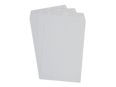 Staples 6 x 9 Economy Catalog Envelopes, White Wove, Gummed Flap Seal, Lightweight Document Mailers, 250/Box