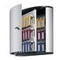 Durable Stylish Brushed Aluminum 36 Key Cabinet System, Gray (1952-23)