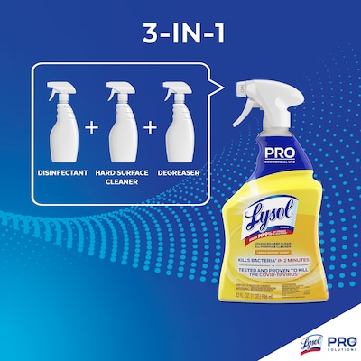 Lysol Professional Advanced Deep Clean All Purpose Cleaner, Lemon Breeze Scent, 32 oz. (1920000351)