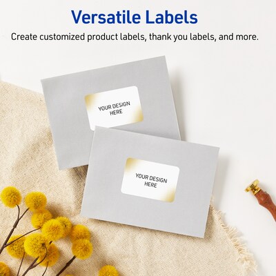 Avery Laser/Inkjet Rectangle Multipurpose Labels, 2" x 3", White, 80/Pack (S00-EWC)