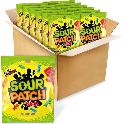 Sour Patch Kids Assorted Gummy Candy Candy 5 oz, 12/Carton (JAR1506225)