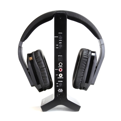 Emerson Wireless TV Headphones, Bluetooth, Black (EE-9000)