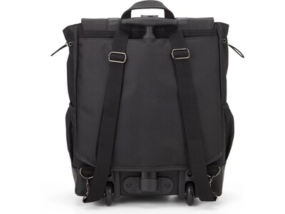 Francine Collection Wheels Up Laptop Backpack, Black (BKBUDGRL_SM)