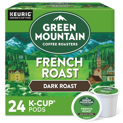 Green Mountain French Roast Coffee Keurig® K-Cup® Pods, Dark Roast, 24/Box (6694)