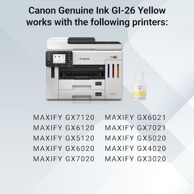 Canon GI-26 Yellow High Yield Ink Cartridge Refill (4423C001)