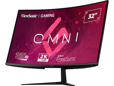 ViewSonic  32" Curved 165 Hz LCD Gaming Monitor, Black (VX3218C-2K)