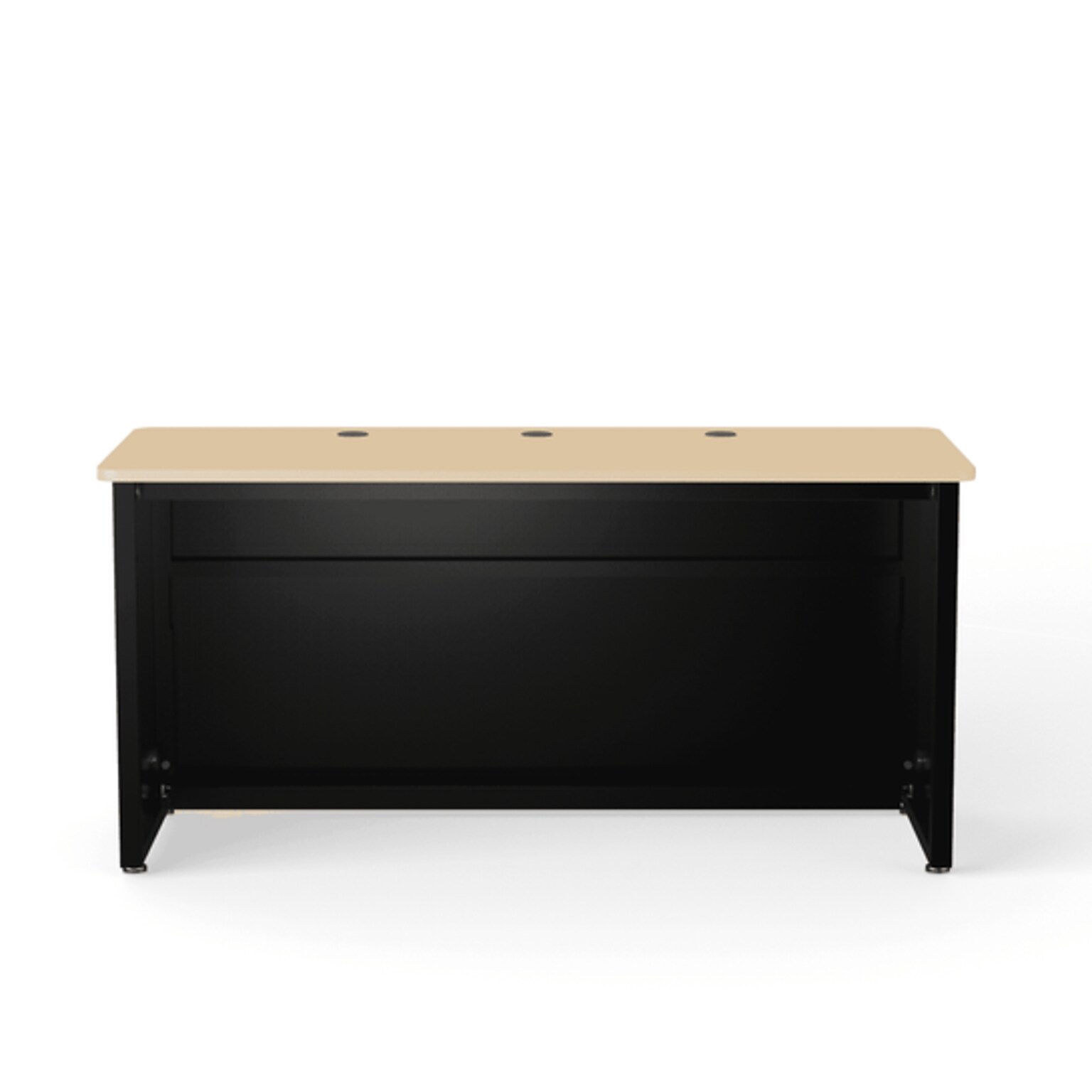 VersaDesk 60W Enclosed Versa Classroom Desk,Maple/Black (CD6024-BM)
