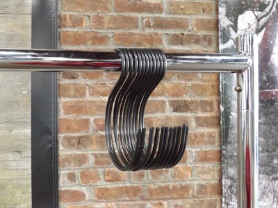 Nahanco Metal Hooks, Black, 12/Carton (SHKLGB)