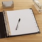 Staples® Write-On™ BIG TAB 5-Tab Set Dividers, White Tabs, 4/Pack (13508)