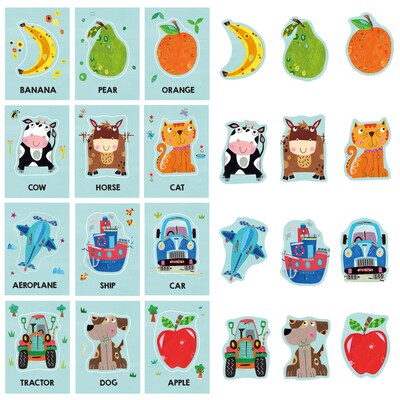 Headu Montessori Baby Flash Cards, 24/Set (HDUEN22700)