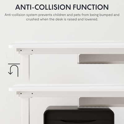 Flexispot EZ2 48"W Electric Adjustable Standing Desk, White (EZ2W-E)