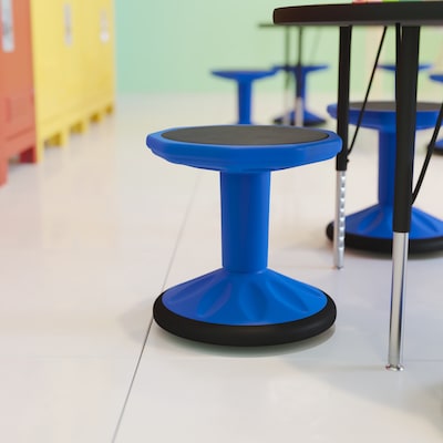 Flash Furniture Lucas Plastic Kids Wobble Stool, Blue (BFT9001F14BL)