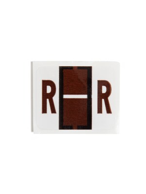 Smead BCCR Color Coded Alphabetic Labels, R, Brown, 500/Roll (67088)