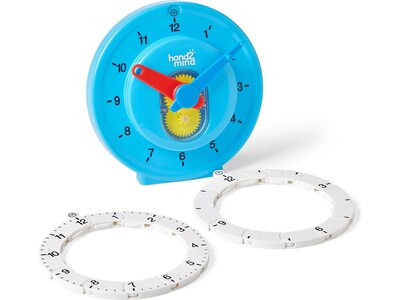 hand2mind Advanced NumberLine Clock, Multicolor (93409)