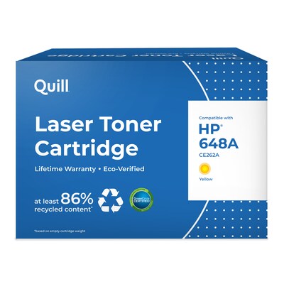 Quill Brand® Remanufactured Yellow Standard Yield Toner Cartridge Replacement for HP 648A (CE262A) (Lifetime Warranty)