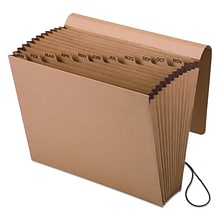 Pendaflex Reinforced Accordion File, Monthly Index, 12 Pocket, Letter Size, Redrope (K17MOX)