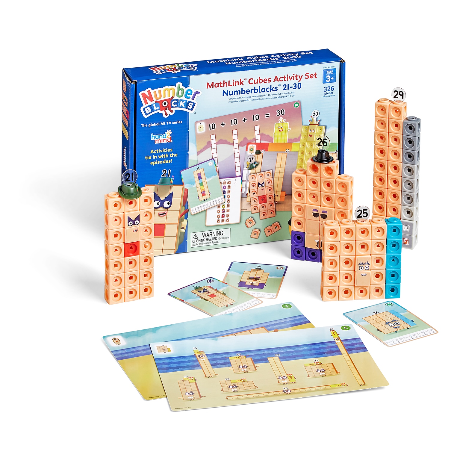 hand2mind MathLink Cubes Numberblocks 21-30 Activity Set (96321)