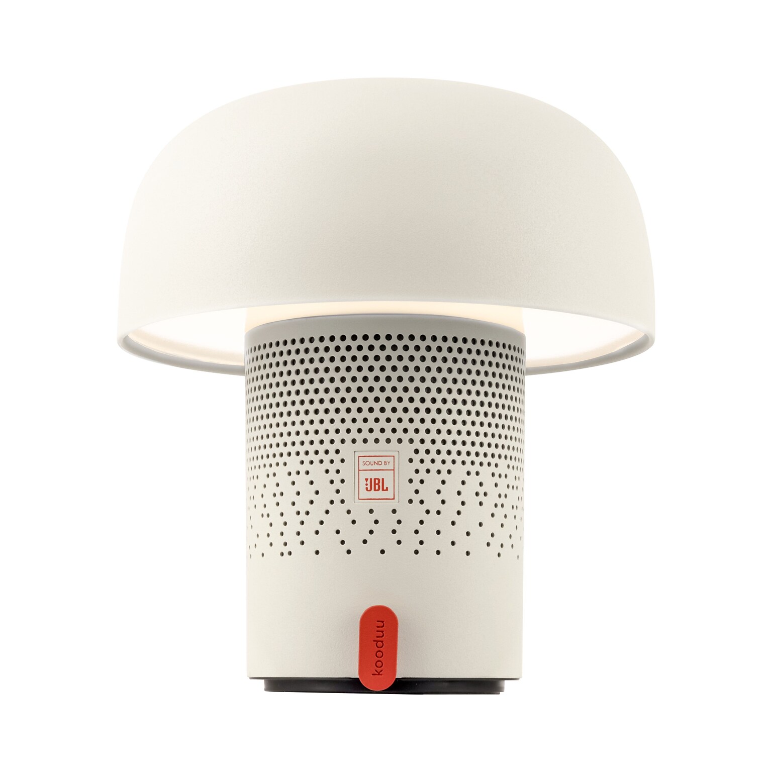 Kooduu Sensa Play 8.5 LED Speaker Lamp with USB Port, White (1203-02)