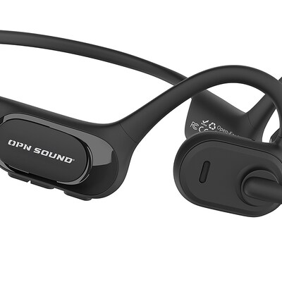 OPN Sound Chat Pro Wireless Open-Ear Communication Headset with Microphone, Bluetooth, Black (OS5050BL)