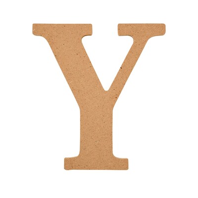 Plaid MDF Letters, 5, Brown Oxide, 12/Pack (PDE63578-12)