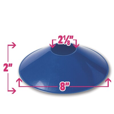 S&S Spectrum Half Cone Super Set, Assorted Colors, 36/Pack (W14465)