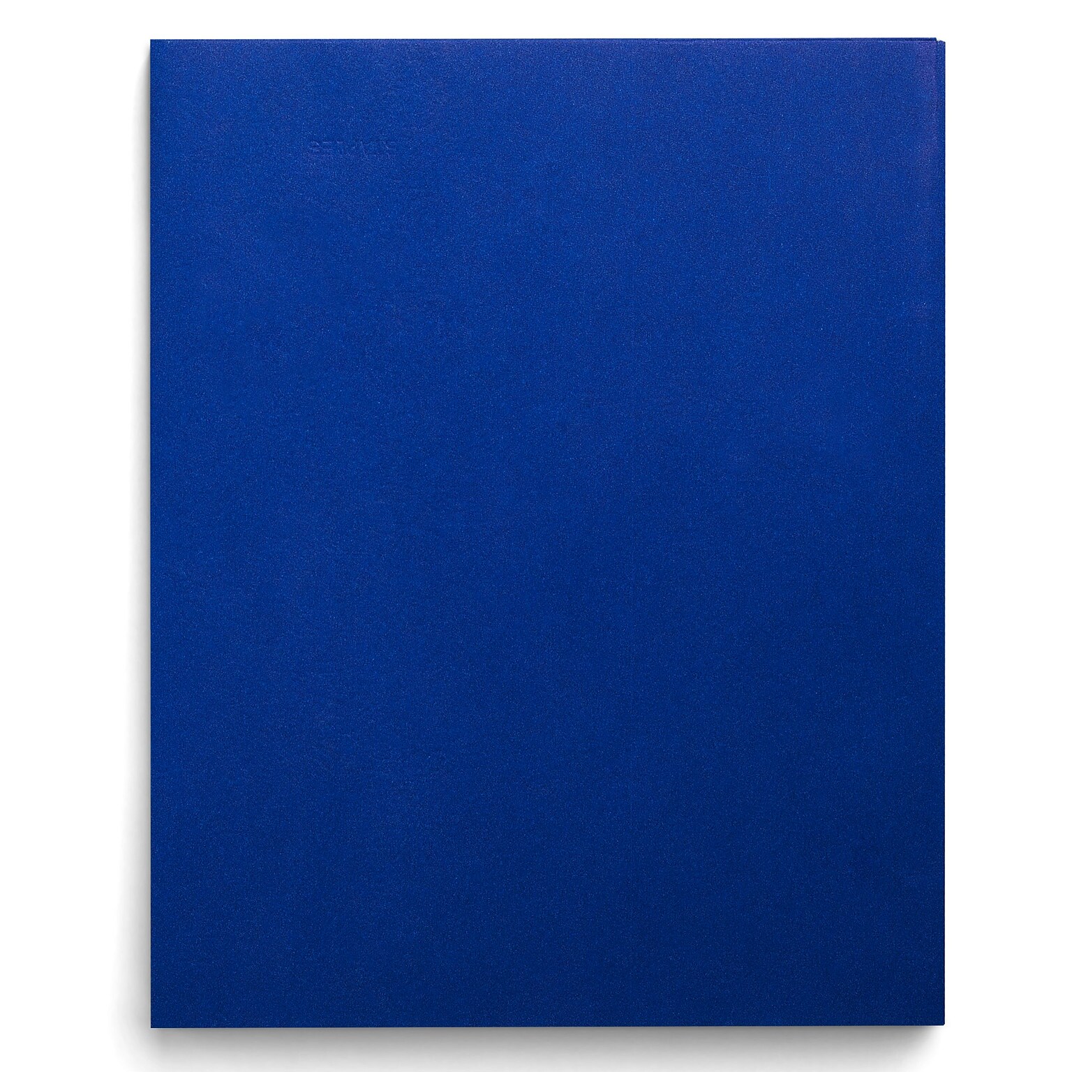 Staples Smooth 2-Pocket Paper Folder, Electric Blue, 25/Box (27534-CC)