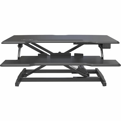 Lorell Adjustable Electric Desk Riser Stand, Up to 47" Monitor, Black (LLR99530)
